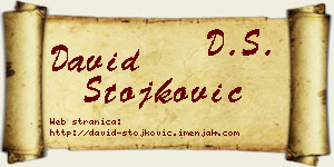 David Stojković vizit kartica